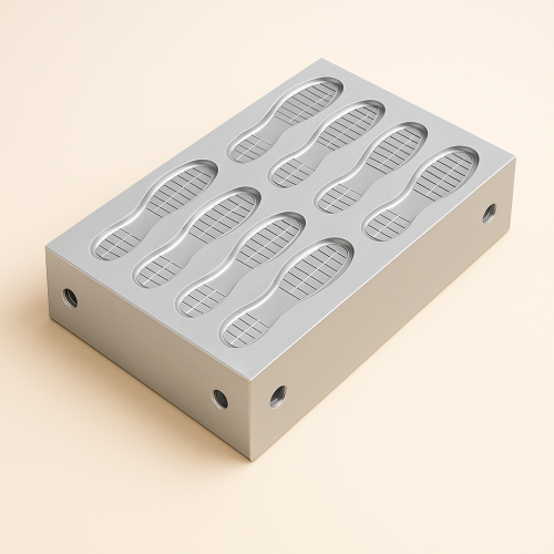 Dual-Sided Multi-Size Aluminum Sole Mold Set
